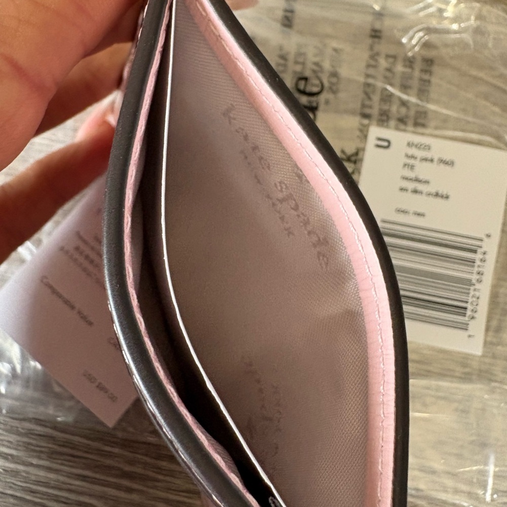 Bundle Kate Spade Black wallet and NWT Pink Card Holder - Picture 6 of 11